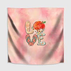 Скатерть для стола Love Summer Лето, цвет: 3D-принт