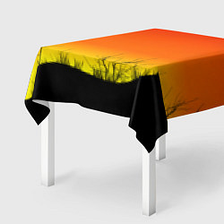 Скатерть для стола Закат и травы, цвет: 3D-принт — фото 2
