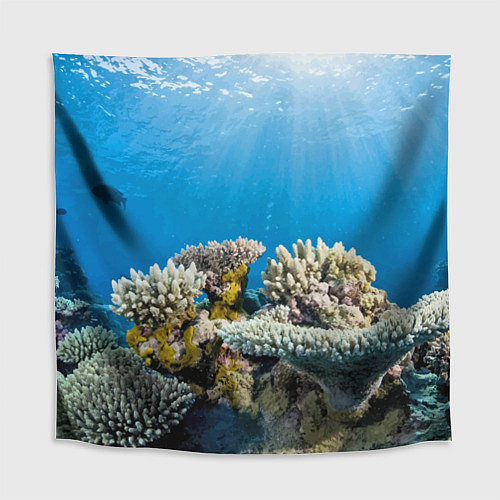 Скатерть для стола Кораллы в тропических водах индийского океана / 3D-принт – фото 1