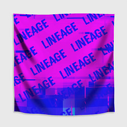 Скатерть для стола Lineage glitch text effect: паттерн, цвет: 3D-принт