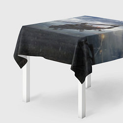Скатерть для стола STALKER Вертолёт Над Зоной, цвет: 3D-принт — фото 2