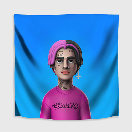Скатерть для стола Lil Peep На Синем Фоне / 3D-принт – фото 1