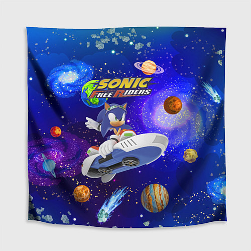 Скатерть для стола Sonic Free Riders - Hedgehog - Racer / 3D-принт – фото 1