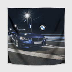 Скатерть для стола BMW на ночной трассе, цвет: 3D-принт