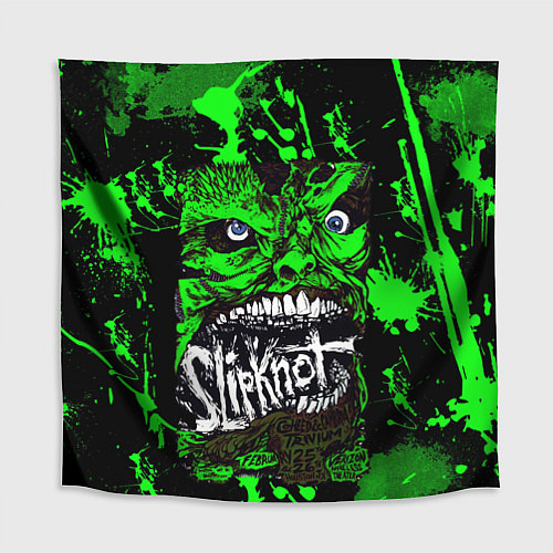 Скатерть для стола Slipknot - green monster по / 3D-принт – фото 1