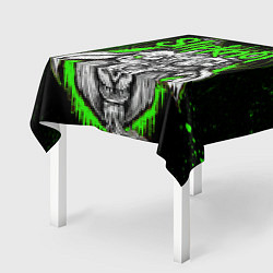 Скатерть для стола Slipknot зеленый козел, цвет: 3D-принт — фото 2