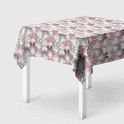 Скатерть для стола Маленький зайчики паттерн, цвет: 3D-принт — фото 2