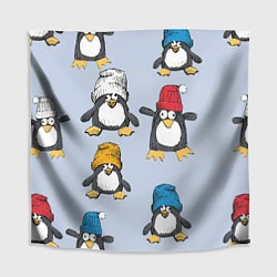 Скатерть для стола Смешные пингвины, цвет: 3D-принт