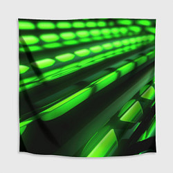 Скатерть для стола Green neon abstract, цвет: 3D-принт