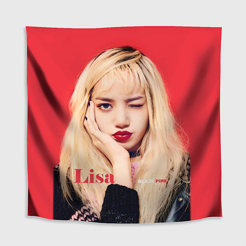 Скатерть для стола Blackpink Lisa bright makeup / 3D-принт – фото 1