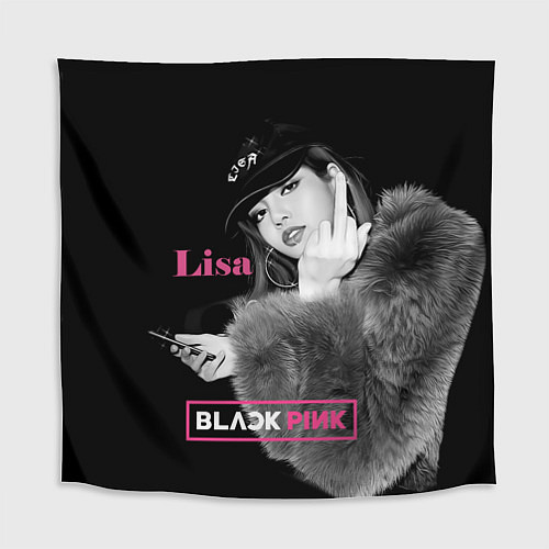 Скатерть для стола Blackpink Lisa fuck / 3D-принт – фото 1