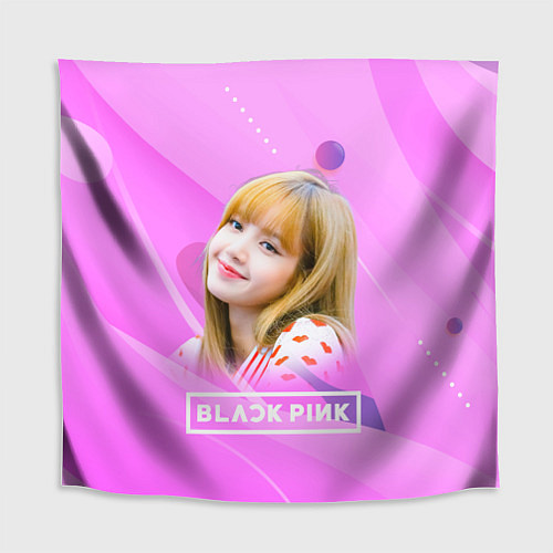 Скатерть для стола Blackpink Lisa pink / 3D-принт – фото 1