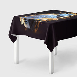 Скатерть для стола Снежная сова, цвет: 3D-принт — фото 2