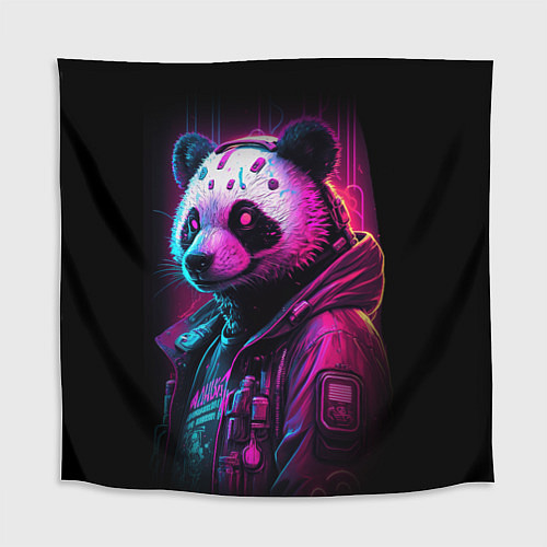 Скатерть для стола Panda cyberpunk / 3D-принт – фото 1