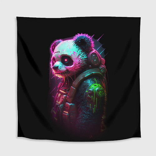 Скатерть для стола Cyberpunk panda / 3D-принт – фото 1