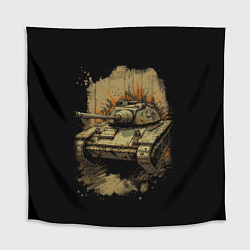 Скатерть для стола Т54 русский танк, цвет: 3D-принт