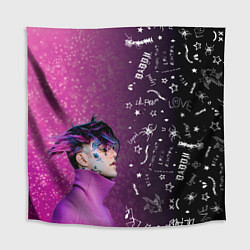 Скатерть для стола Лил Пип тату фиолетовый, цвет: 3D-принт