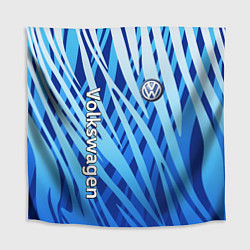 Скатерть для стола Volkswagen - синий камуфляж, цвет: 3D-принт