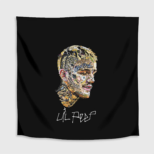 Скатерть для стола Lil Peep mosaic rap / 3D-принт – фото 1