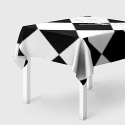 Скатерть для стола Алиса шахматная клетка, цвет: 3D-принт — фото 2