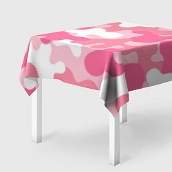 Скатерть для стола Камуфляж розовый, цвет: 3D-принт — фото 2
