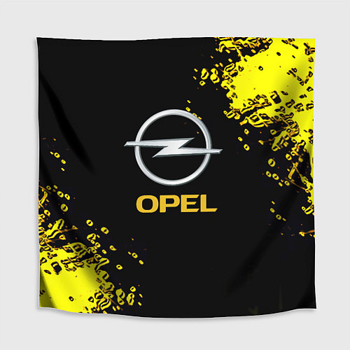 Скатерть для стола Opel желтые краски / 3D-принт – фото 1
