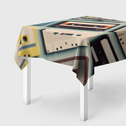Скатерть для стола Ретро аудио кассеты, цвет: 3D-принт — фото 2
