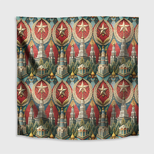 Скатерть для стола СССР ретро стиль / 3D-принт – фото 1