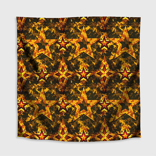 Скатерть для стола Огненные звезды 9 мая / 3D-принт – фото 1
