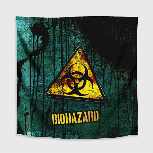 Скатерть для стола Biohazard yellow sign / 3D-принт – фото 1