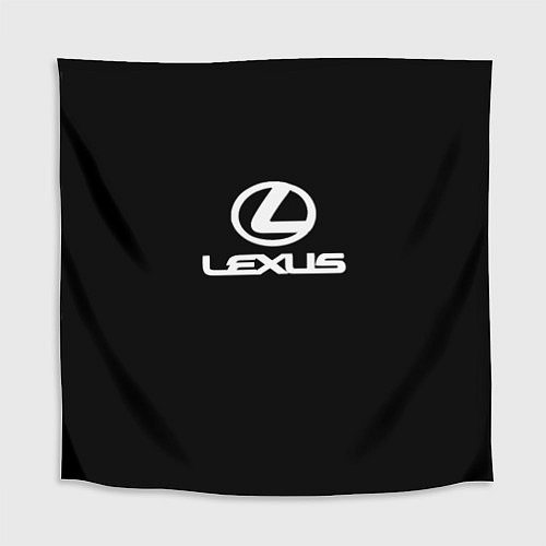 Скатерть для стола Lexus white logo / 3D-принт – фото 1