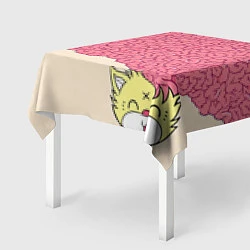 Скатерть для стола Drop Dead: Pink Brains, цвет: 3D-принт — фото 2