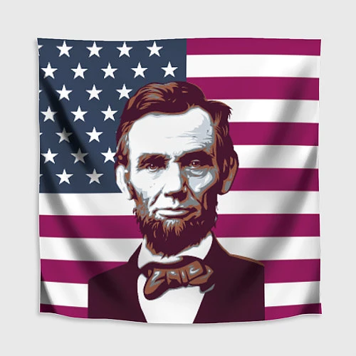 Скатерть для стола Авраам Линкольн / 3D-принт – фото 1