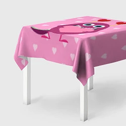 Скатерть для стола Чудик с сердцем, цвет: 3D-принт — фото 2