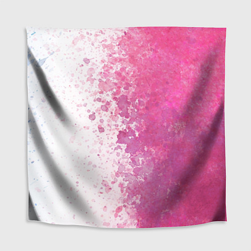 Скатерть для стола Белый и розовый / 3D-принт – фото 1