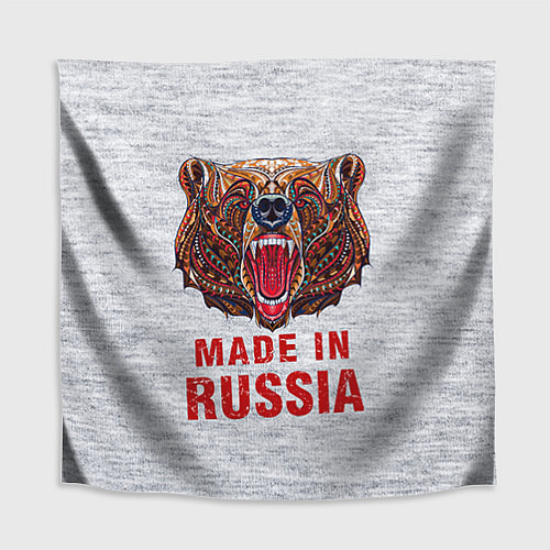 Скатерть для стола Bear: Made in Russia / 3D-принт – фото 1