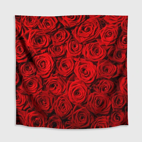 Скатерть для стола Красные розы / 3D-принт – фото 1