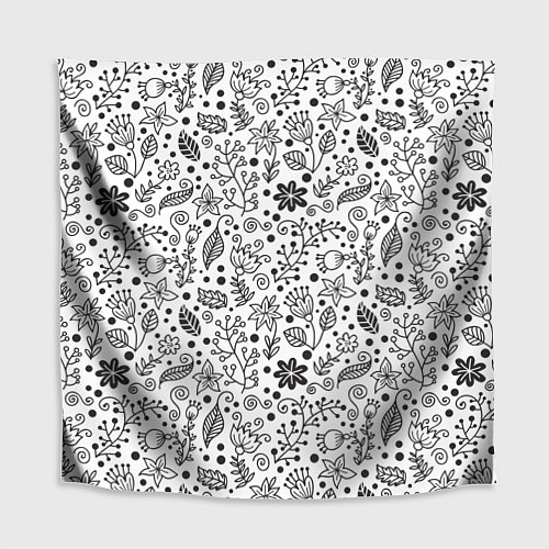 Скатерть для стола Цветочки-травушки / 3D-принт – фото 1