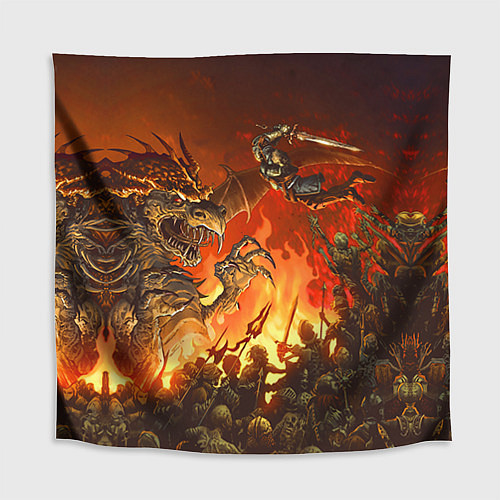 Скатерть для стола Dark Souls: Fire Dragon / 3D-принт – фото 1