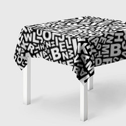 Скатерть для стола Английский алфавит, цвет: 3D-принт — фото 2