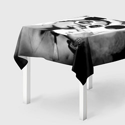 Скатерть для стола Девушка в очках, цвет: 3D-принт — фото 2