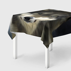 Скатерть для стола Зимний волк, цвет: 3D-принт — фото 2