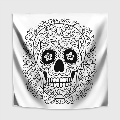 Скатерть для стола Мексиканский череп / 3D-принт – фото 1