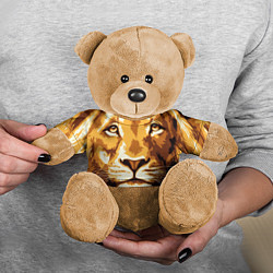 Игрушка-медвежонок Взгляд льва цвета 3D-коричневый — фото 2