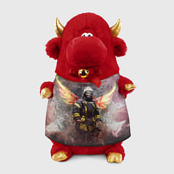 Игрушка-бычок Пожарный ангел цвета 3D-красный — фото 1