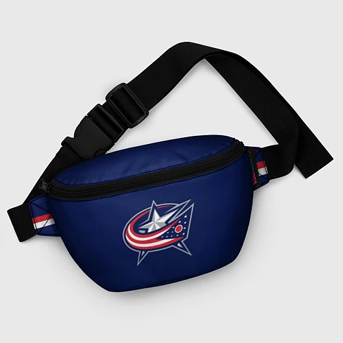 Поясная сумка Columbus Blue Jackets / 3D-принт – фото 4