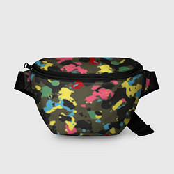Поясная сумка Цветной камуфляж, цвет: 3D-принт