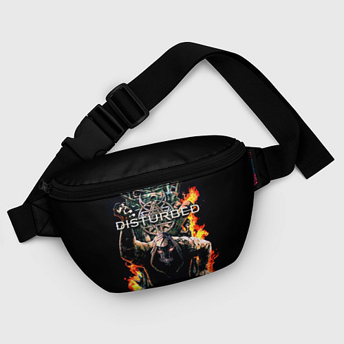 Поясная сумка Disturbed: Flame Throne / 3D-принт – фото 4