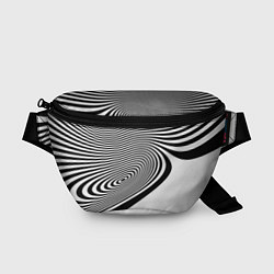 Поясная сумка Black & White Illusion, цвет: 3D-принт