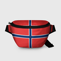 Поясная сумка Флаг Норвегии, цвет: 3D-принт